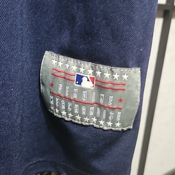 Vintage Cleveland Indians Navy and‎ Red Jersey Swisher #33 Size XL - Picture 5 of 6